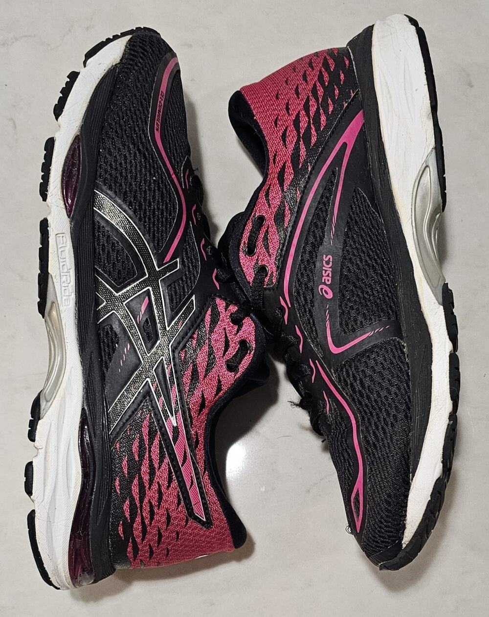 Asics Gel-Cumulus Women's Running Shoes Size 8.5 Black Pink T7B8N